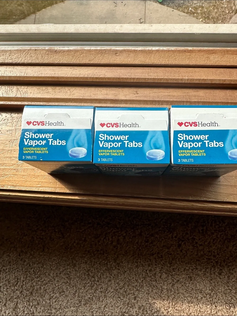 CVS Health Blue Shower Vapor Tabs Soothing Effervescent Shower Tablets (3 boxes)